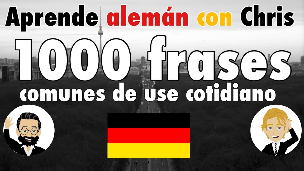 Aprender 1000 frases básicas en alemán - video para principiantes