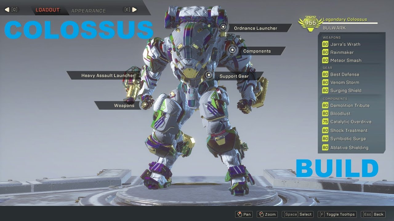 Anthem Colossus Build with Armor regen + Damage Boost! 😱