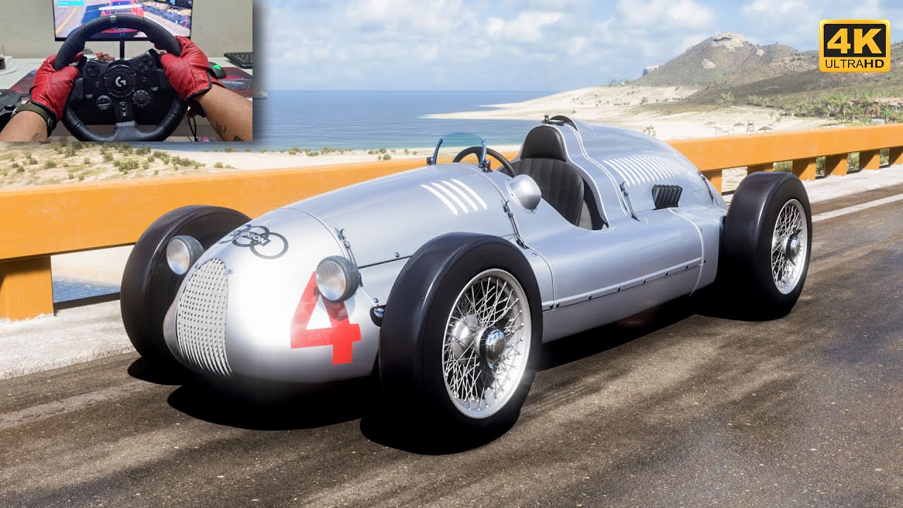 Auto Union Type D - Forza Horizon 5 | Logitech G923 Steering Wheel [4K]