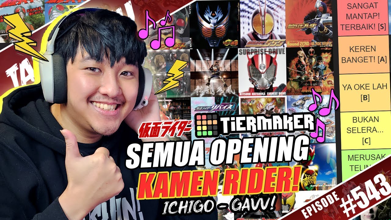 TALK-SATSU #543 - INI DIA LAGU OPENING & THEME SONG KAMEN RIDER TERBAIK! DARI ICHIGO - GAVV! 🕺🎵🌟
