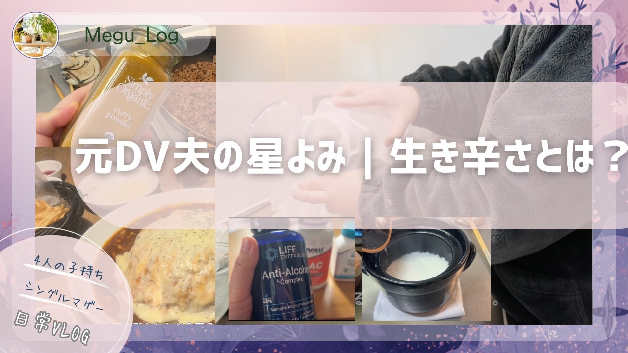 日常VLOG｜元夫の星よみ｜生き辛さの正体｜DV避難シングルマザー