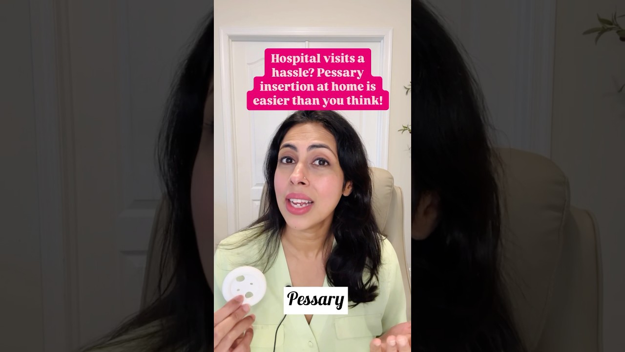 Insert your pessary at home! #shorts #pelvichealth #pessary #prolapsetreatment #prolapse