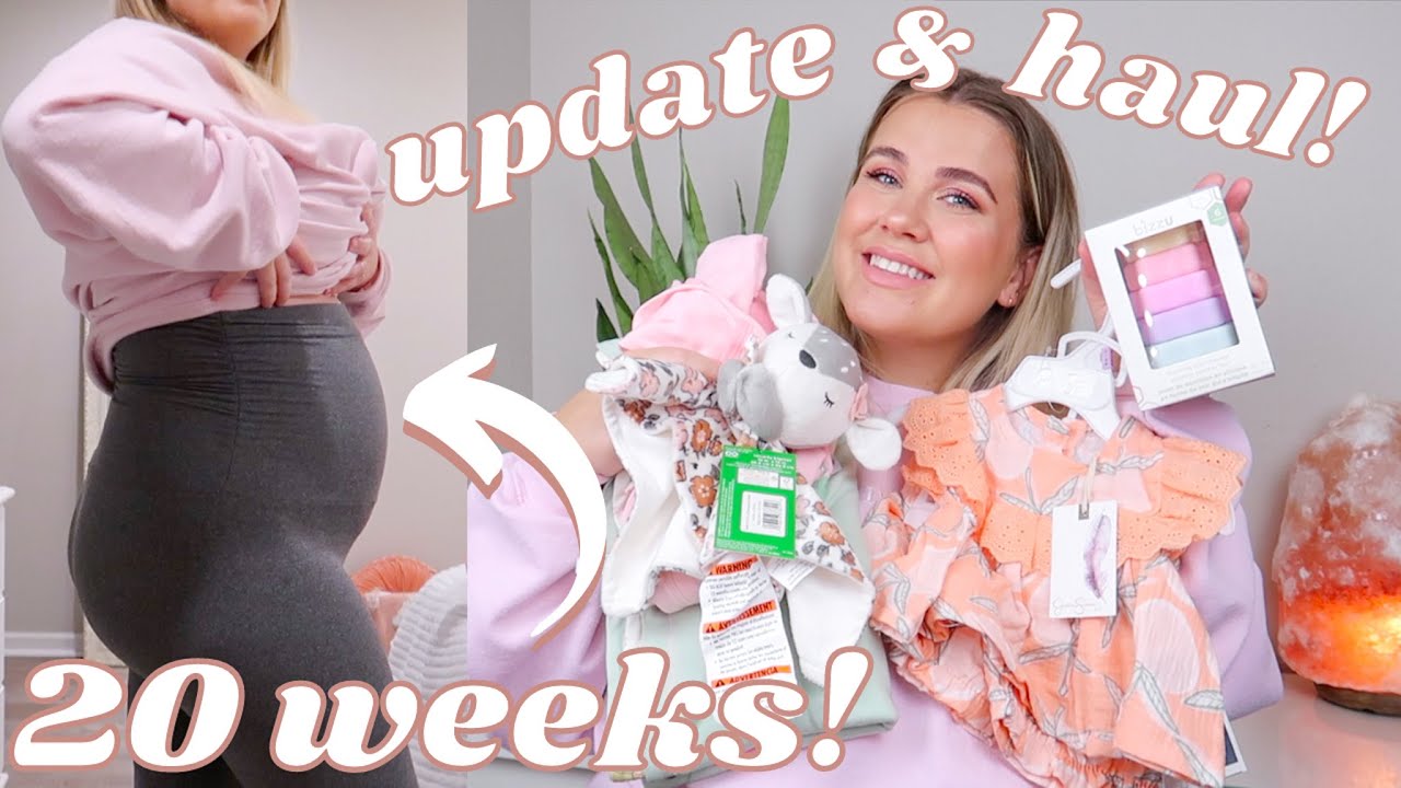 i'm 20 weeks pregnant! 🤍 bump update, baby haul, symptoms & more