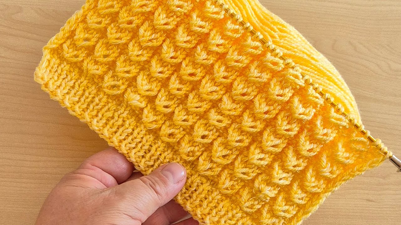 Çok Güzel  İki Şiş Örgü Modeli Yelek Modeli 