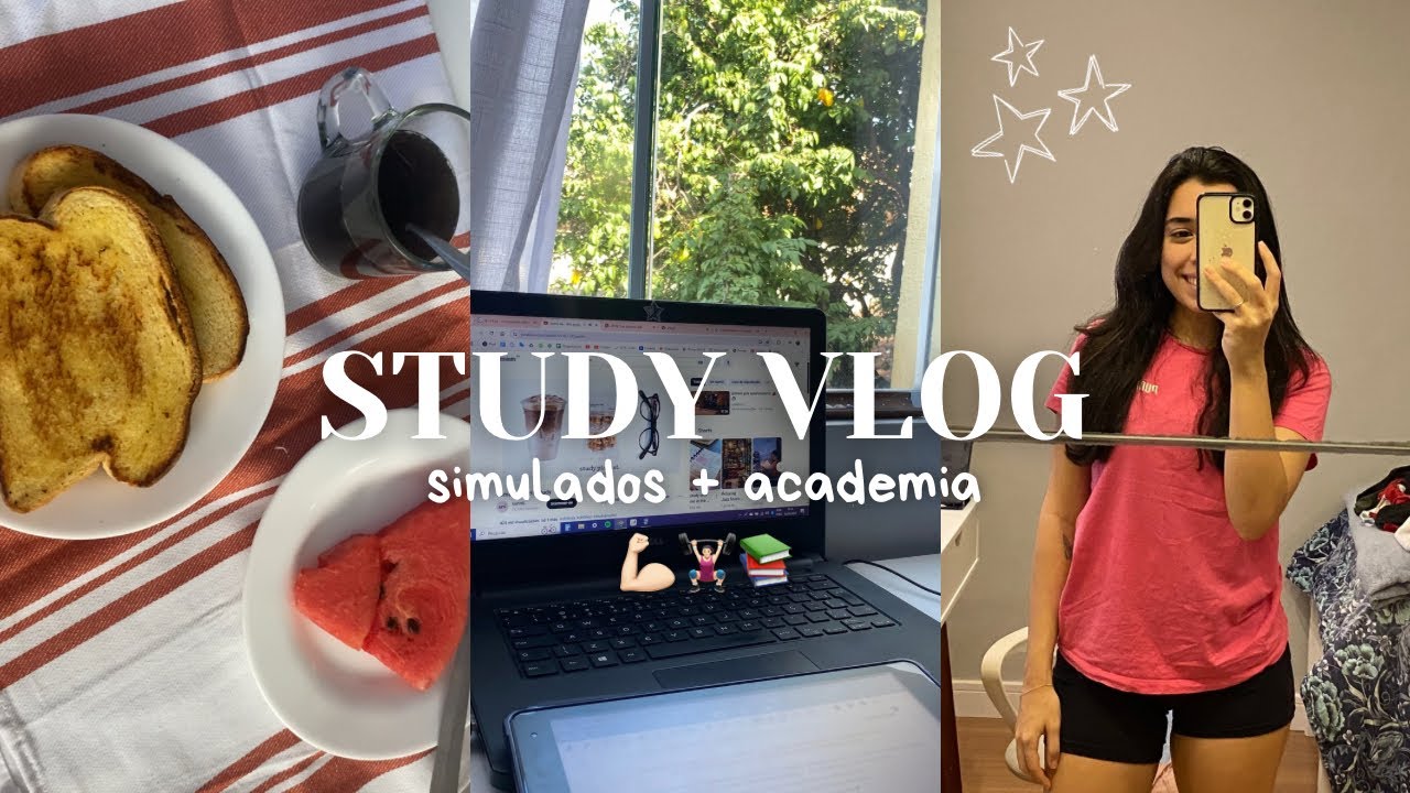 study vlog | simulados uerj + academia 🎧📚