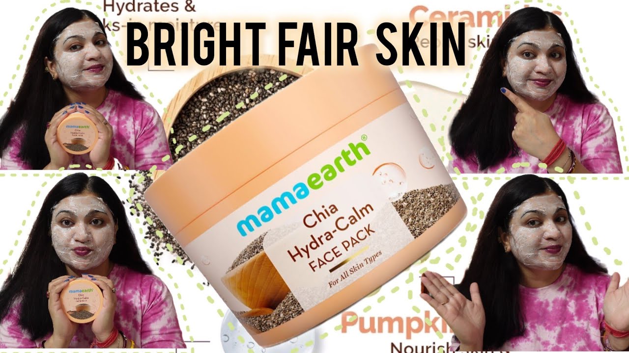 Fairness facemask Mamaearth Chia seed Face Pack #skincare #beauty #amazonfinds #facemask #fairness