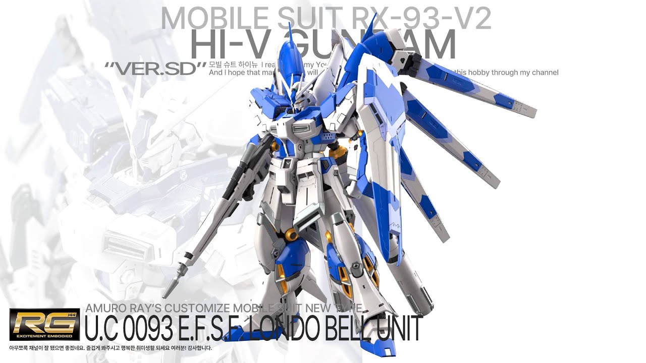 RG Hi-Nu Gundam ASMR Build | Relaxing Gunpla Assembly