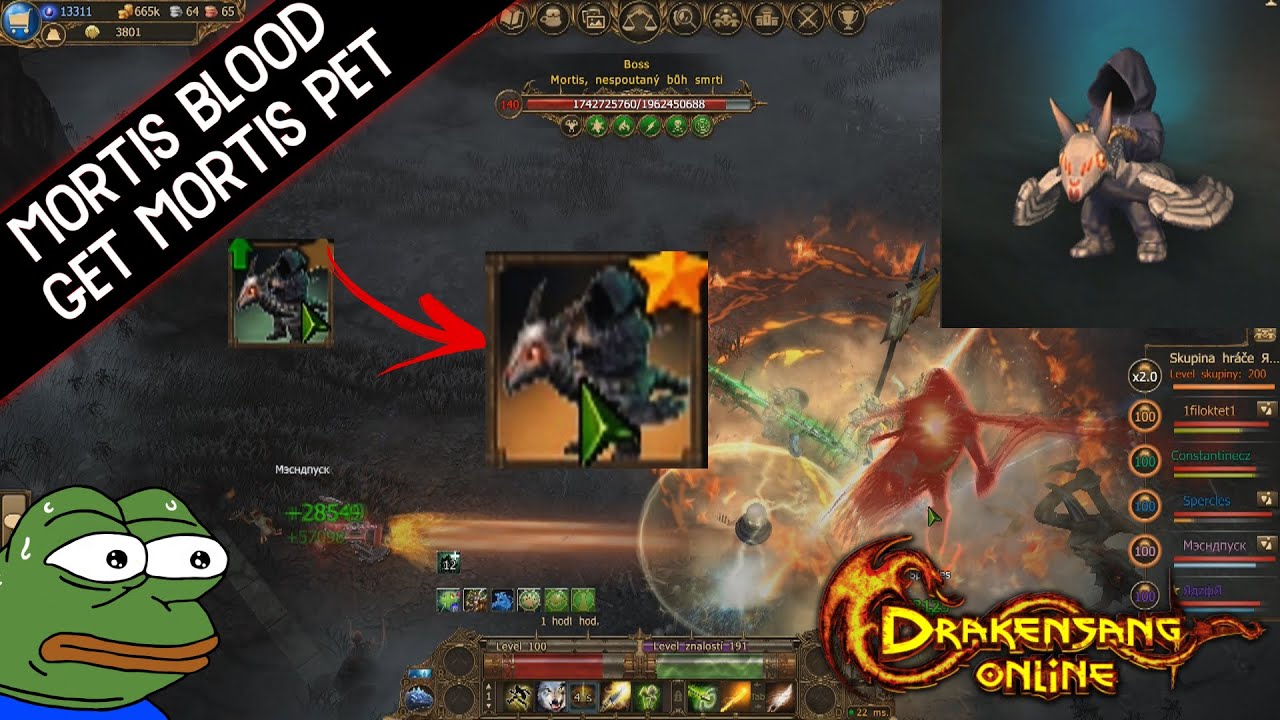 Drakensang Online - Mortis Blood first run, get pet & Upgrade gold