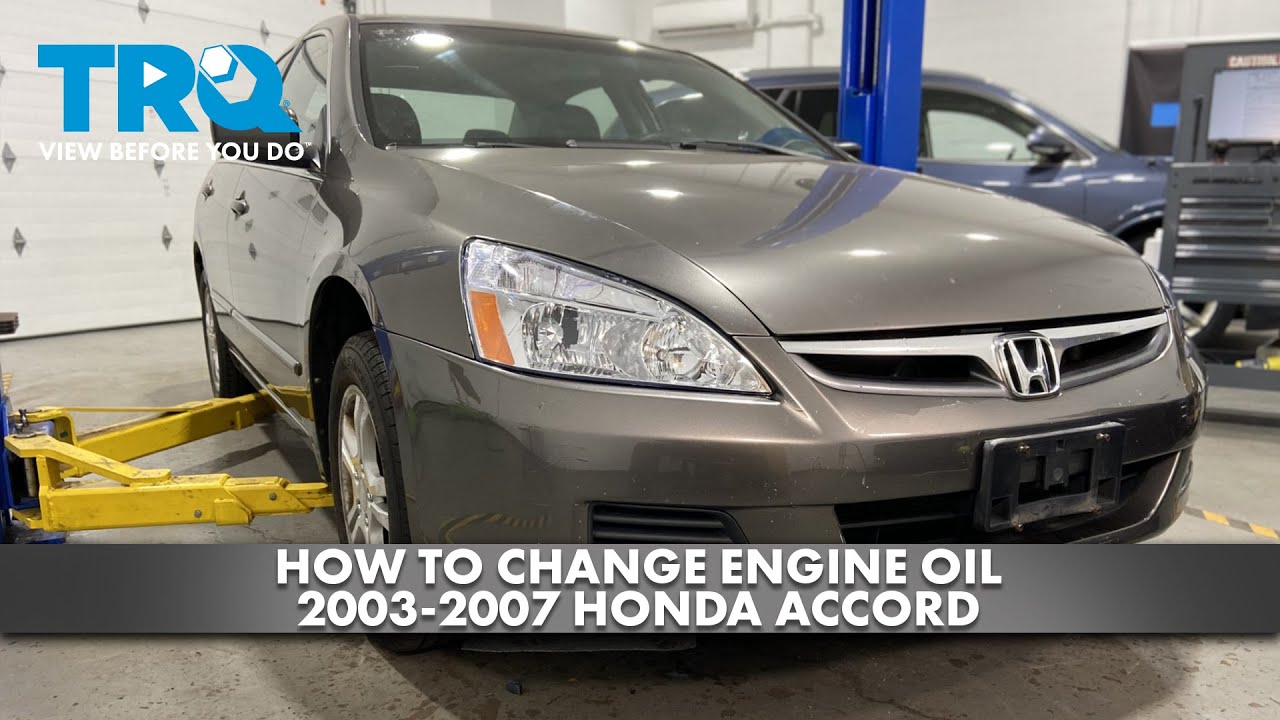 Как заменить масло в двигателе Honda Accord 2003-2007