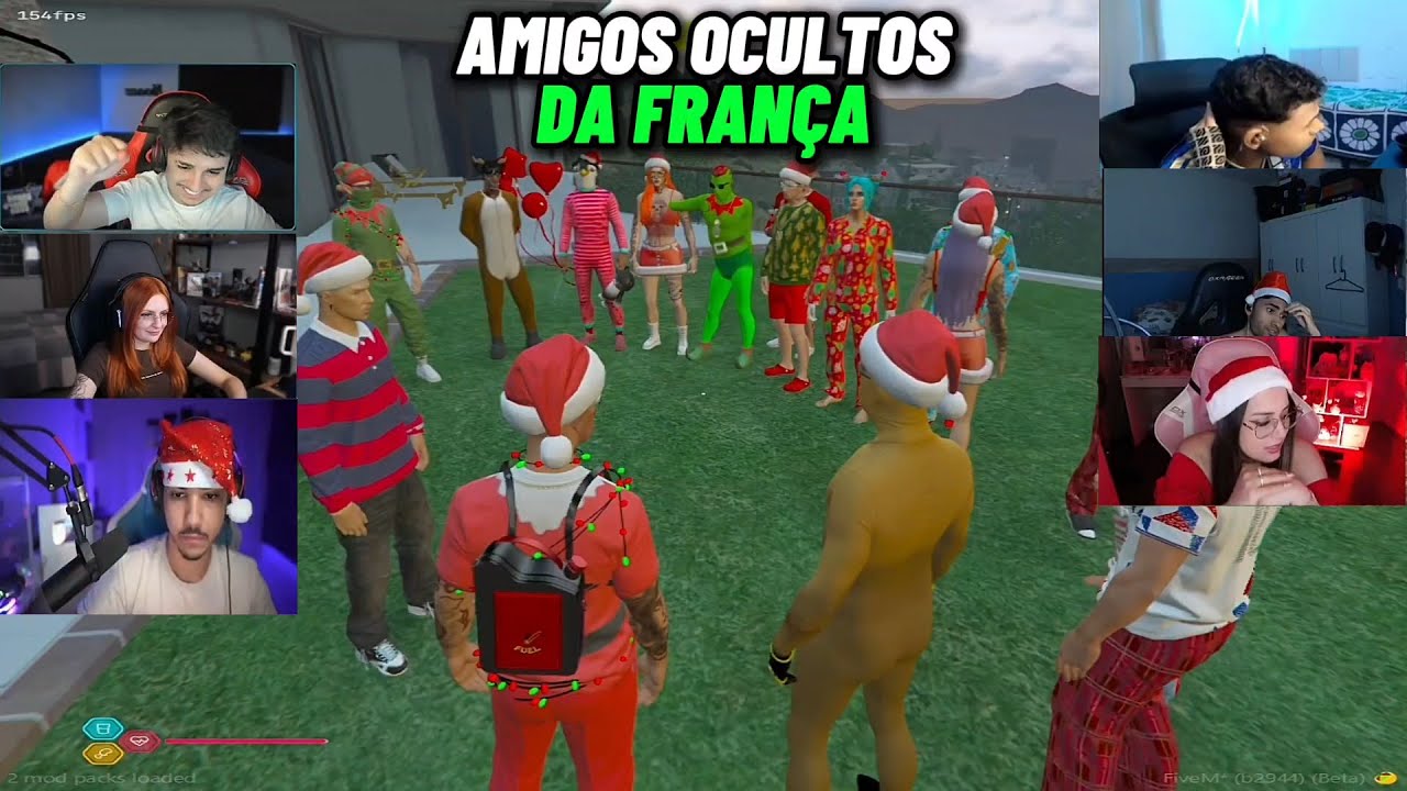REAÇÃO DOS STREAMERS DA FRANÇA NO AMIGO OCULTO DO CONNOR