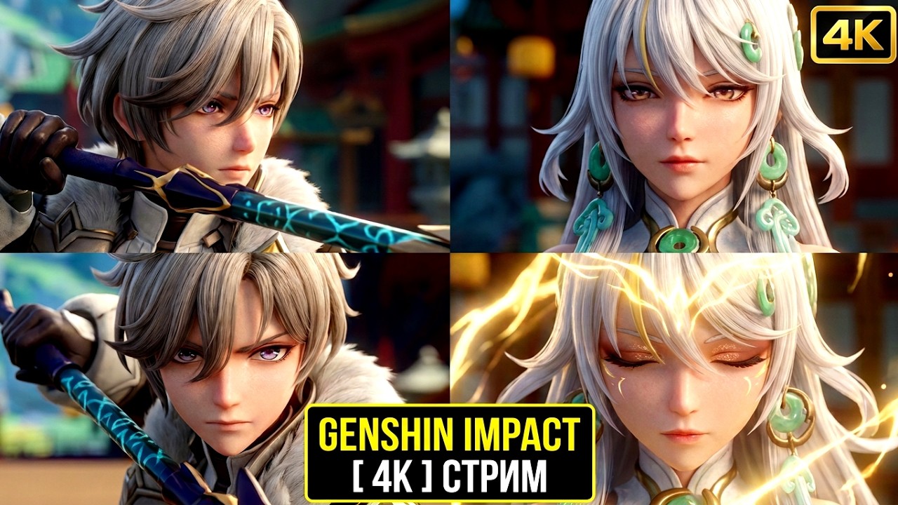 ☀️ HSR & Genshin 4K Стрим & Смотрю Ваших Персонажей & Играем Вместе & Помощь & Новости & Общение ☀️