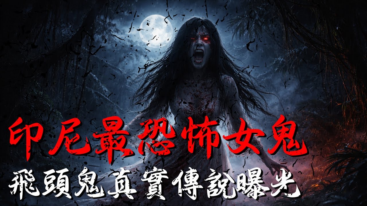 印尼最恐怖女鬼！Kuntilanak月圓夜哭聲找孩子，敢一個人看完嗎？#印尼靈異文化 #Kuntilanak #飛頭女鬼 #印尼鬼怪傳說 #印尼恐怖電影