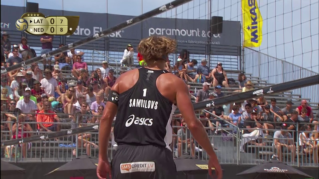 2018 FIVB Huntington Beach Open: Samoilovs/Smedins vs Brouwer/Meeuwsen - Men's Semifinal Match