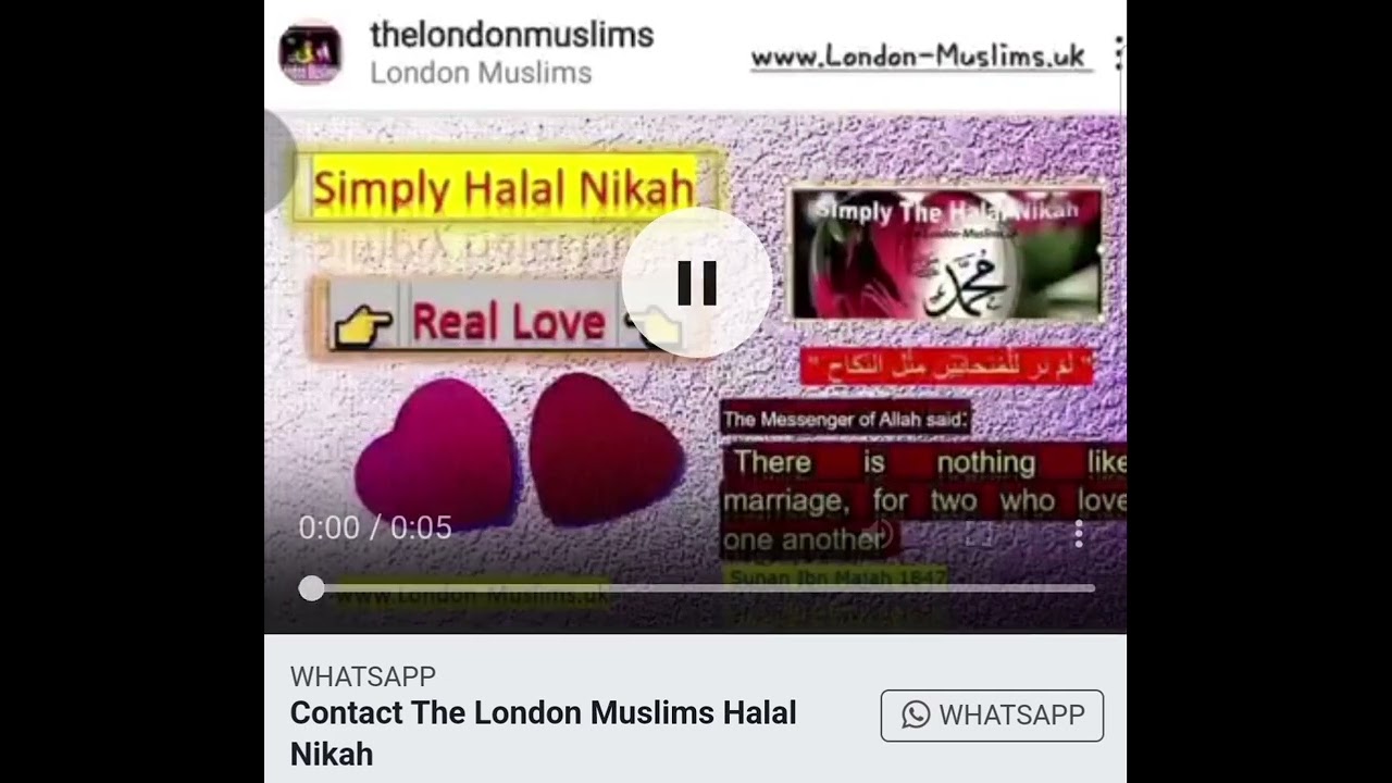Halal Nikah Introduction Live ( Www.London-Muslims.uk)