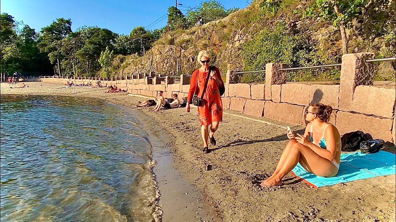 BEACH WALK OSLO NORWAY 🔥 HOT SUMMER LIFE #osloelsa67