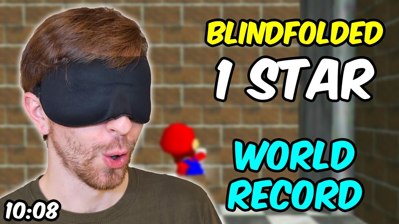 Blindfolded SM64 - 1 Star in 10:08 by Bubzia [First WR with new SKIP]