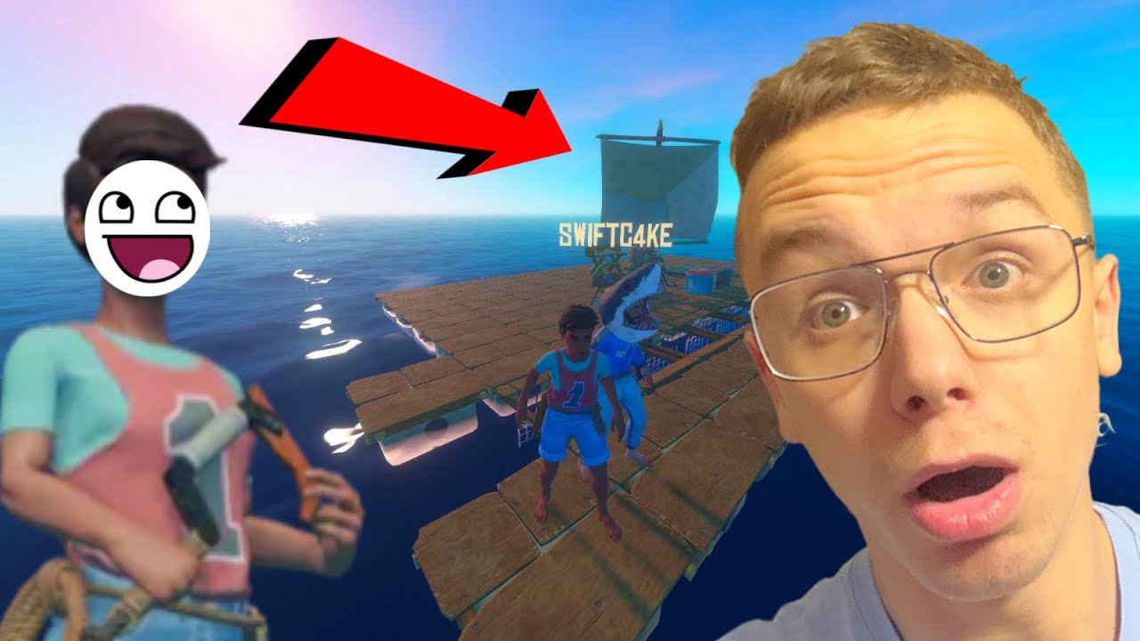 WIR HABEN EIN SEGEL AUF UNSEREM RAFT I mit Swiftc4ke RAFT