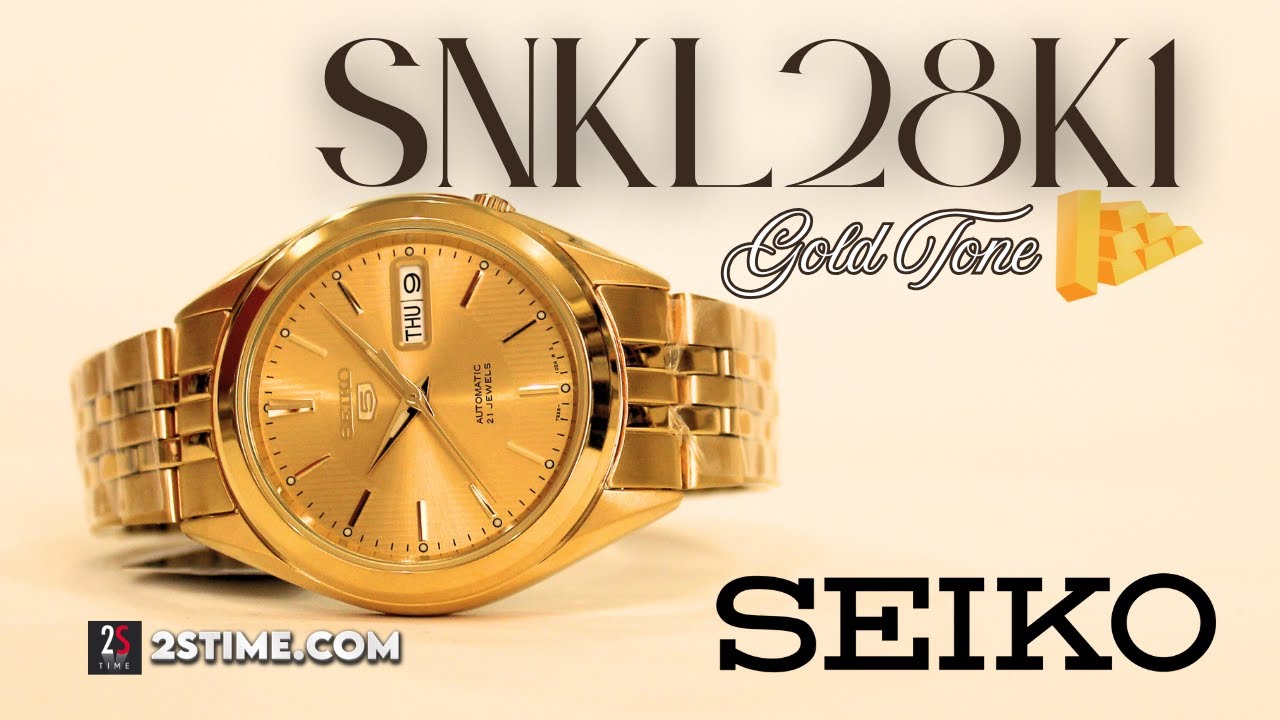 SEIKO 5 Series SNKL28K1 Total GOLD Tone