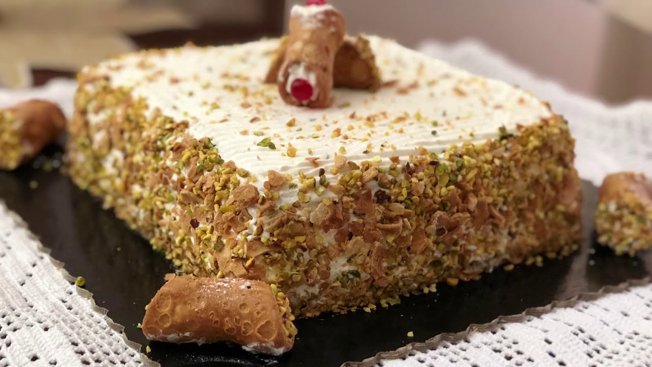 TIRAMISÙ AL CANNOLO SICILIANO SENZA COTTURA    SICILIAN CAKE NO OVEN