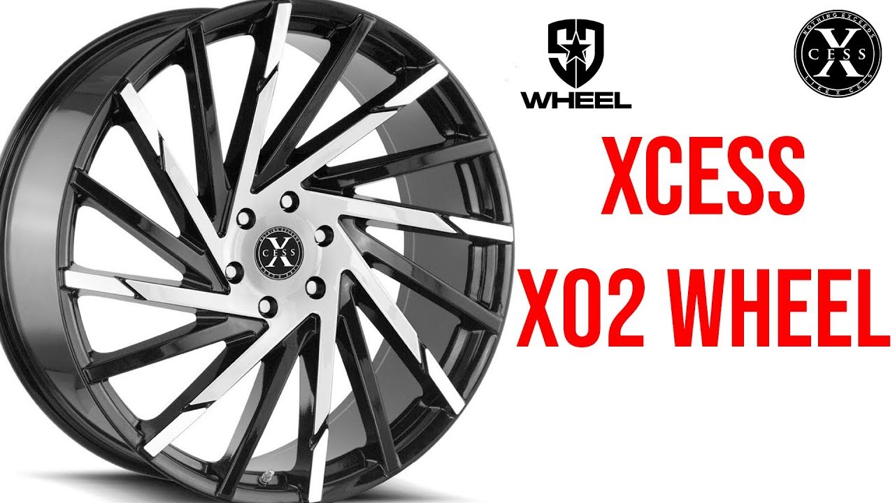 Xcess X02 Wheel - Black Machined