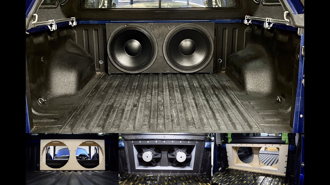 VW Amarok Pick Up IB Subwoofer Installation - Acoustic Elegance IB18AU in Infinite Baffle