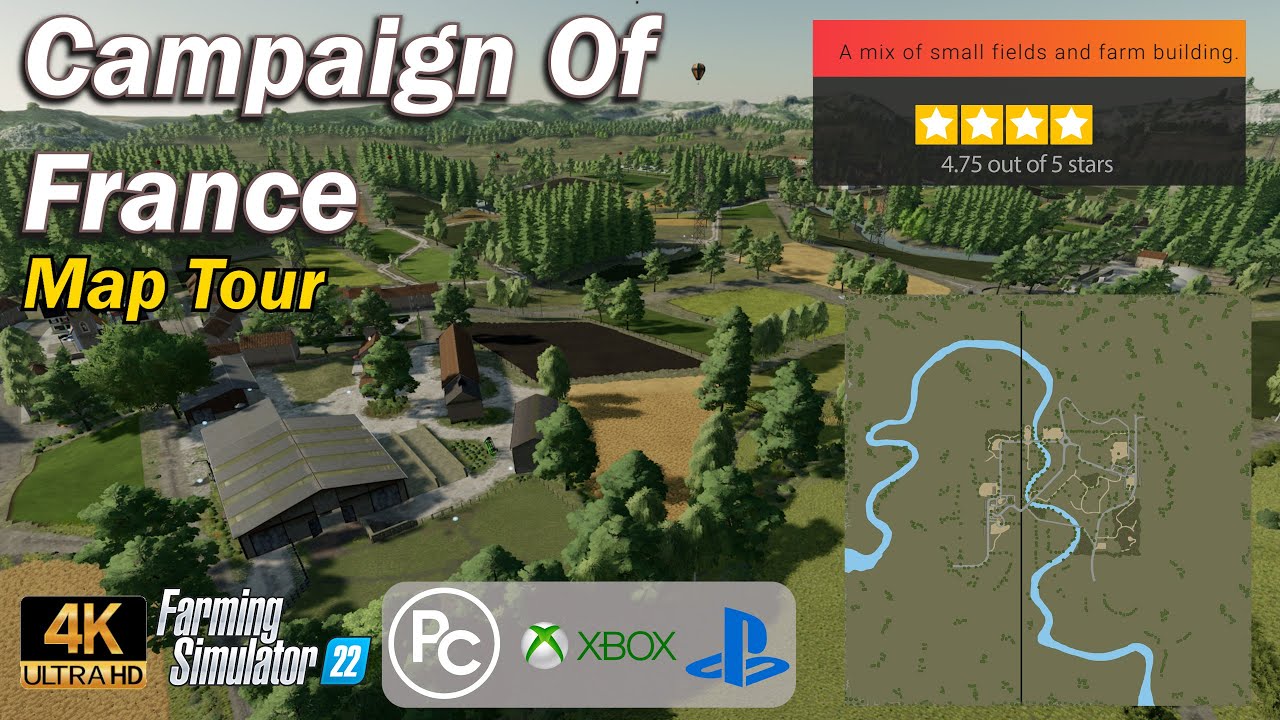 Campain of France | Map Tour | Farming Simulator 22