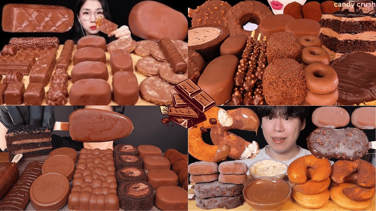 🍫🍫 ASMR DESSERT MUKBANG 🤤 | EATING AT 3X SPEED ⚡ Chocolate Cake, Ice Cream, Donuts & Cookies 🍦✨