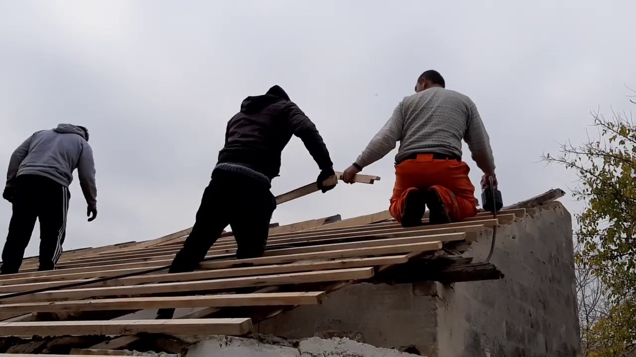 Popravka krova na jednu vodu. Pretresanje krova