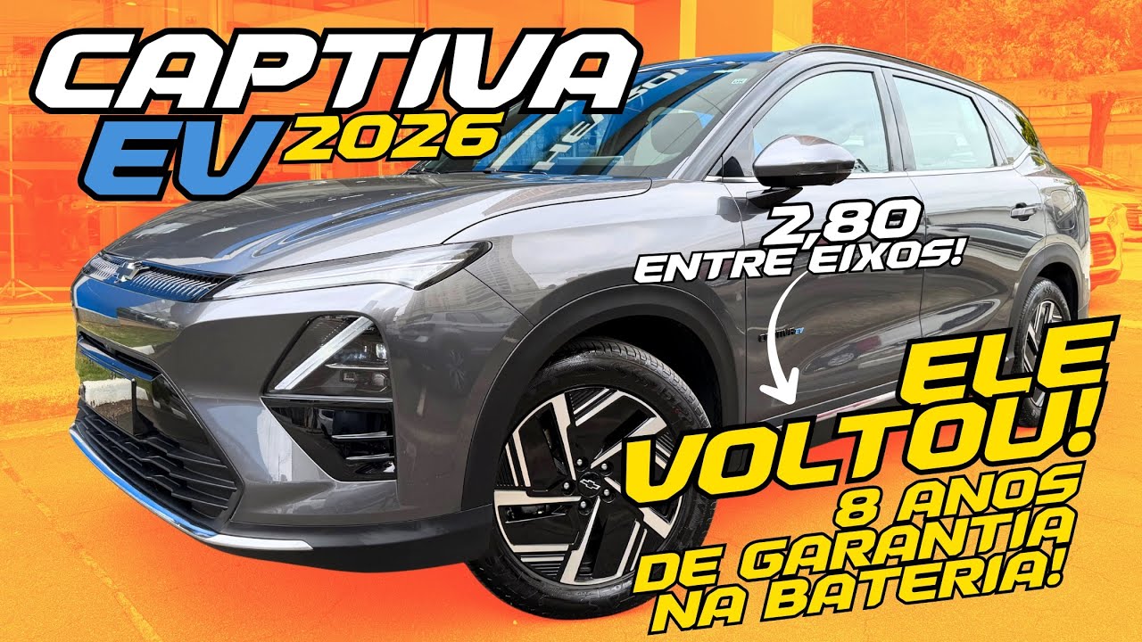 NOVÍSSIMO Chevrolet Captiva Ev 2026 - PRODUÇÃO NACIONAL, 8 ANOS DE GARANTIA, QUER MAIS OQUE?