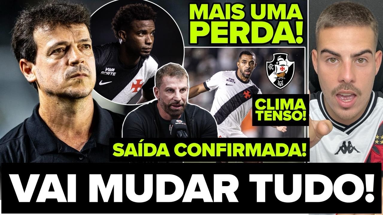 VAI MUDAR TUDO NO VASCO! MAIS UMA GRANDE PERDA! PROBLEMA PARA O CLÁSSICO! SAÍDA DE COUTINHO! E+