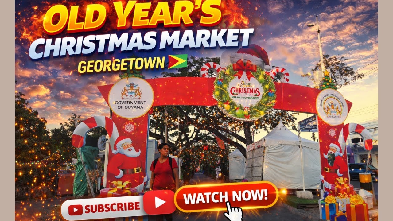 OLD YEARS in Georgetown 🇬🇾 Guyana | Christmas Market 