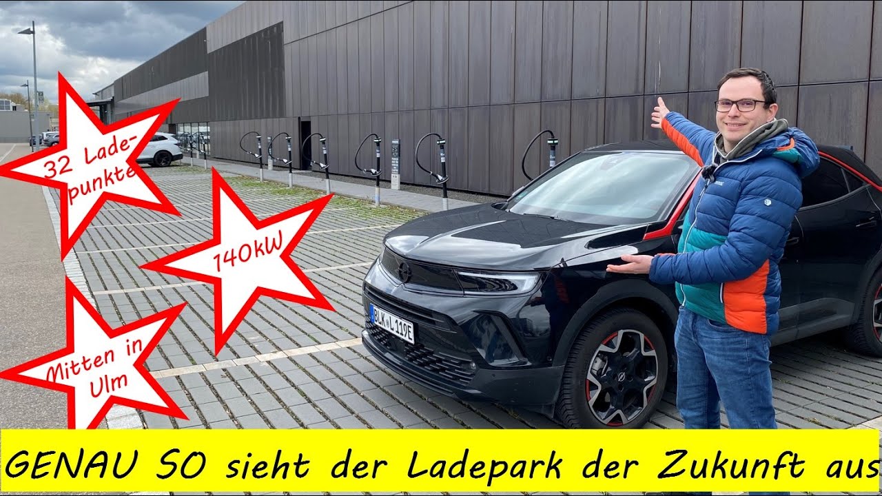 GENAU SO muss der Ladepark der Zukunft aussehen: Der HoGaKa Ladepark im Herzen Ulms