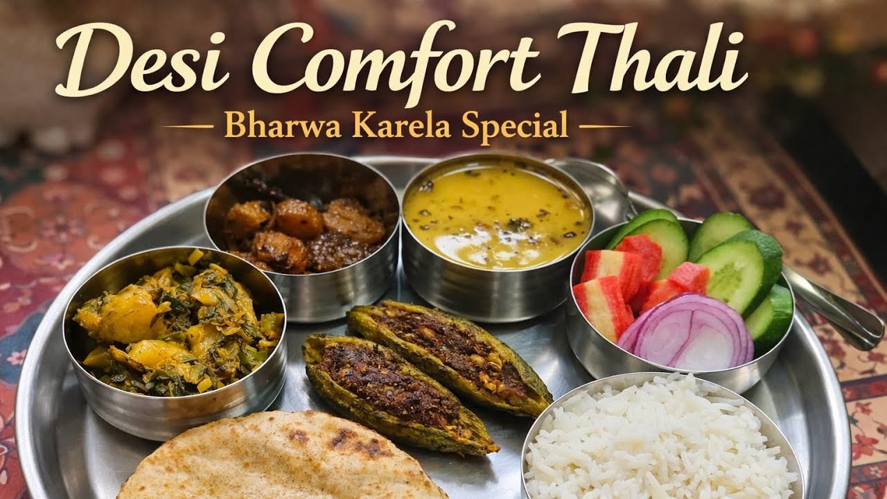 Desi Comfort Thali | Bharwa Karela Special 