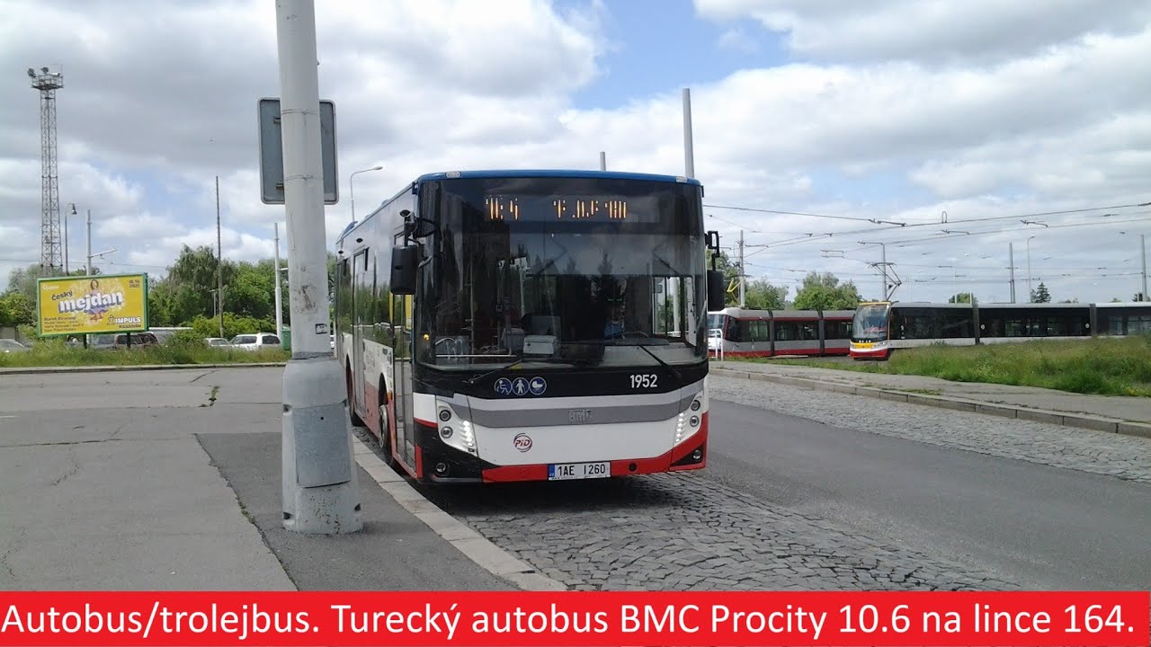 Autobus/trolejbus. Turecký autobus BMC Procity 10.6 na lince 164.