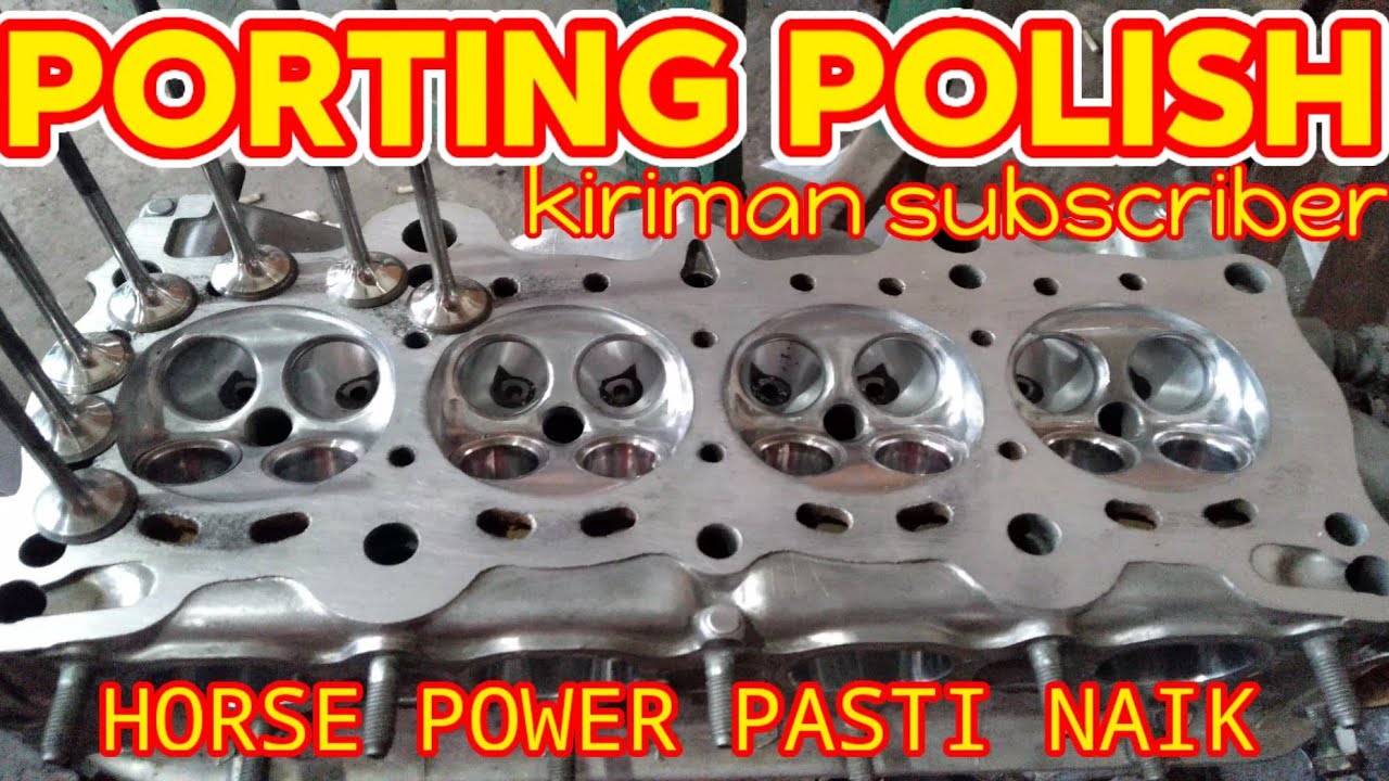 Porting Polish Cylinder Head + 3 angle cut sitting valve Honda Civic Genio EG8 kiriman subscriber
