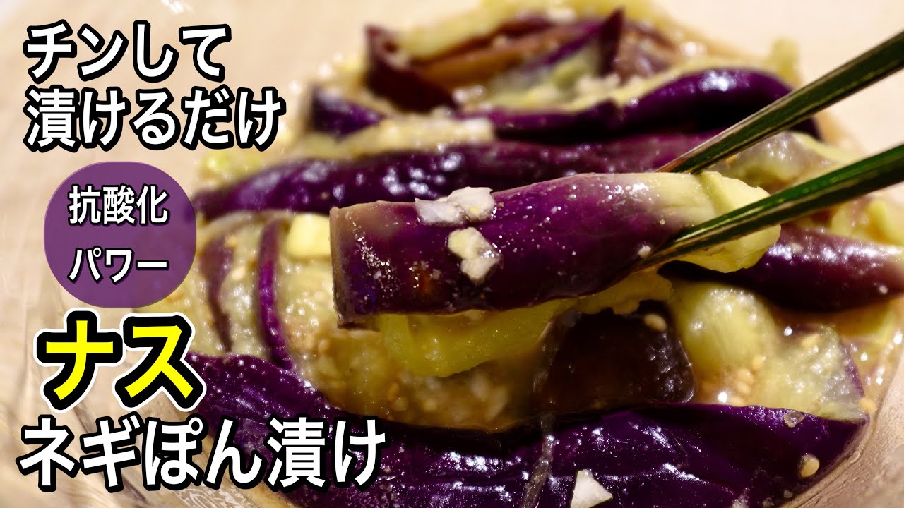 【体のサビ取り】チンして漬けるだけ！ナスの健康効果を倍増！週２で作りたい楽々絶品レシピ
