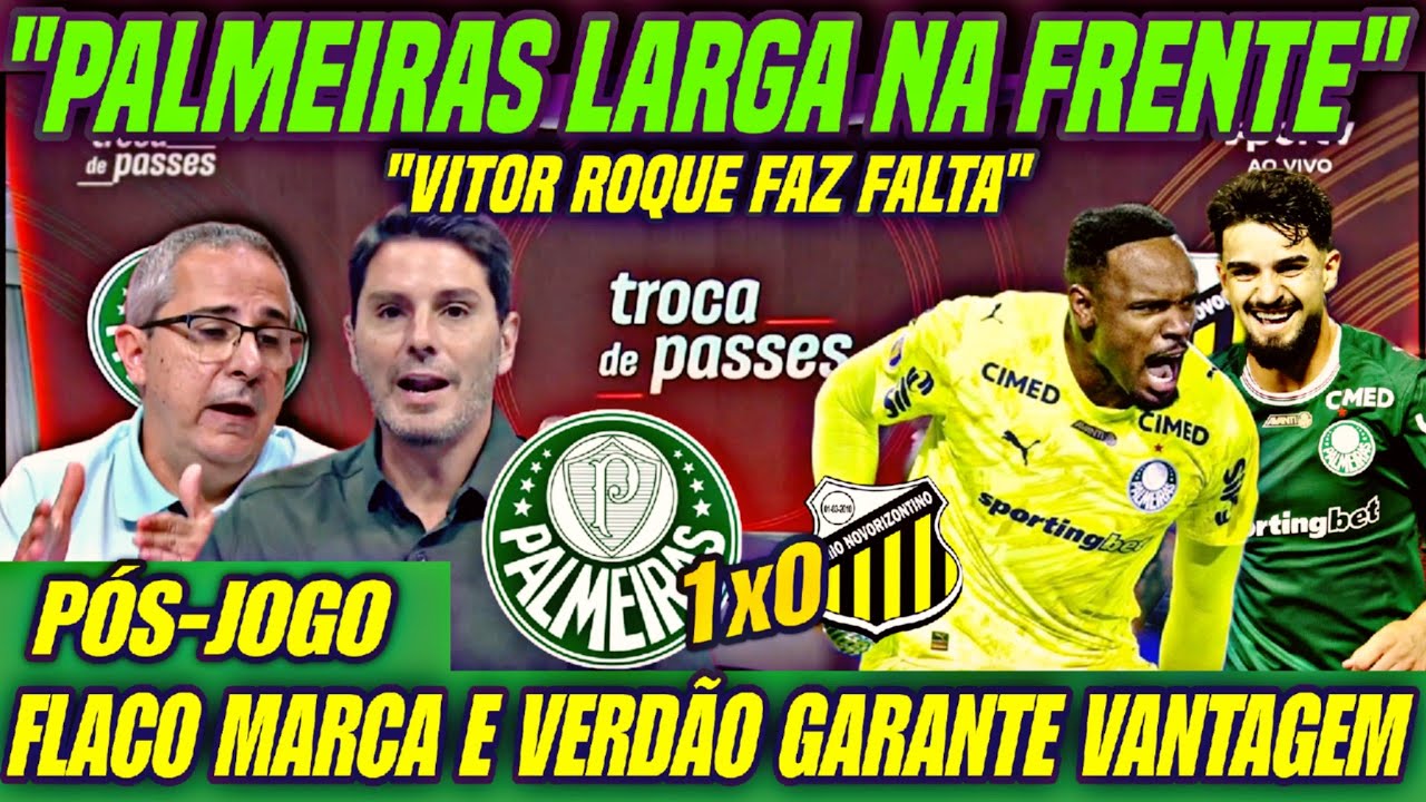 💥 PALMEIRAS LARGA NA FRENTE! FLACO MARCA, CARLOS MIGUEL DEFENDE PÊNALTI | ROQUE FAZ FALTA NO TIME