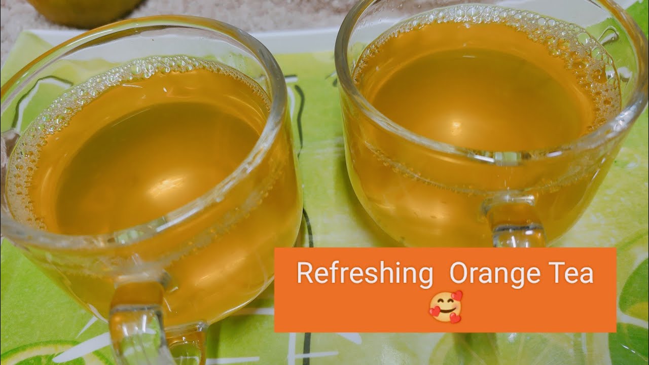 Orange Tea Recipe | How to Make Orange Tea Recipe | Refreshing Winter Tea Recipe.🍊👌
