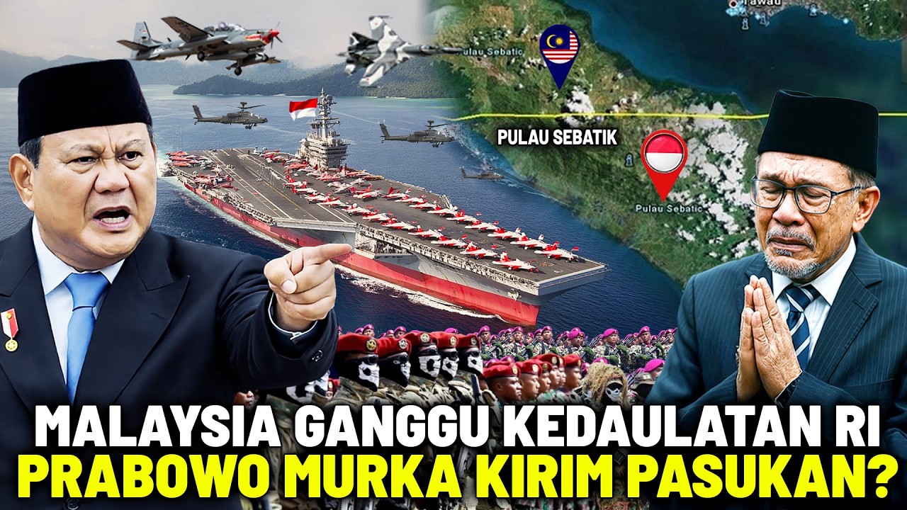 Malaysia Ketakutan!? Prabowo Kirim TNI & Kapal Perang di Pulau Sebatik!? Isu Kedaulatan RI Memanas!