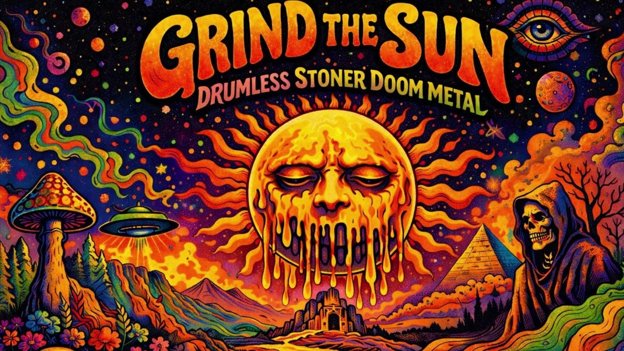 Drumless Stoner Doom Metal Track - Grind the Sun