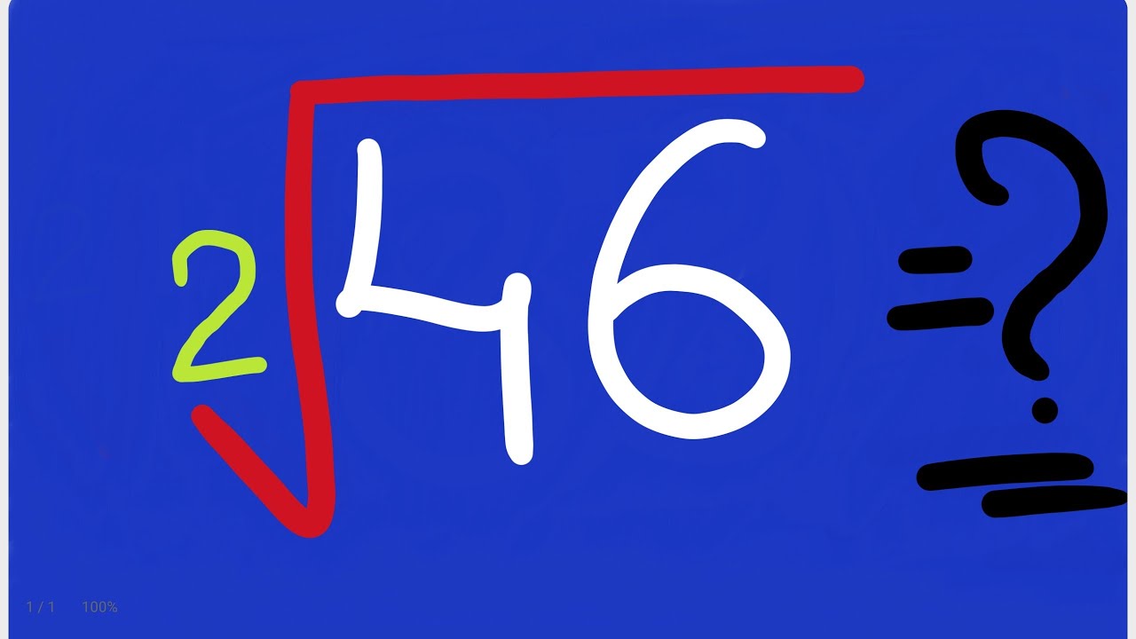 Square Root of 46 | square root of non perfect squares | Squares and Square Root |