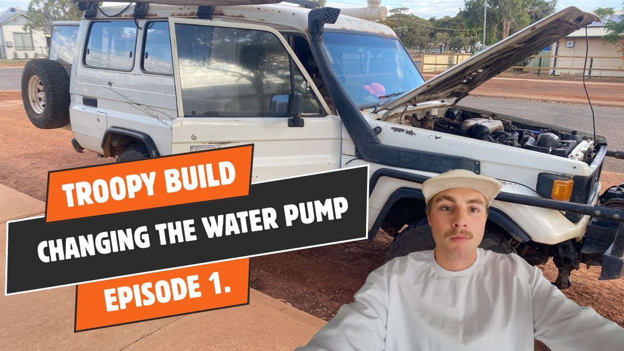 HJ75 2h water pump removal and refit. Troopy build Ep.1