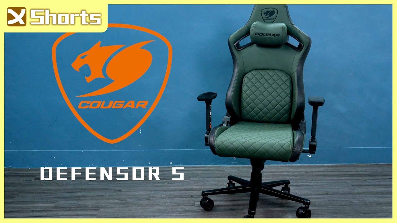 COUGAR DEFENSOR S 電競椅 l 頭枕腰靠幫你顧好好，想怎麼坐就怎麼坐 l #shorts