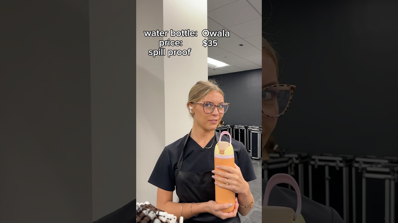 Water bottle TOUR #cosmetology #salon #hairstylist #owala #stanleycup #relatable