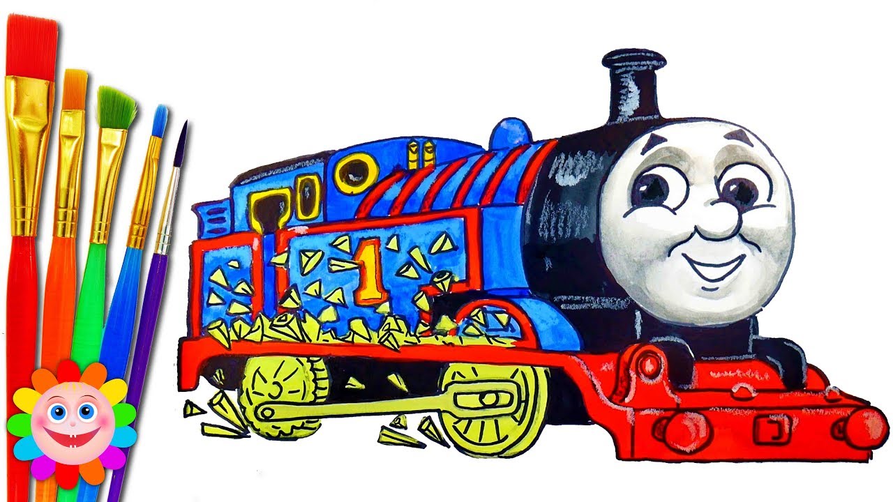 Drawing Glow in the Dark Thomas and Friends Toy Trains for Kids