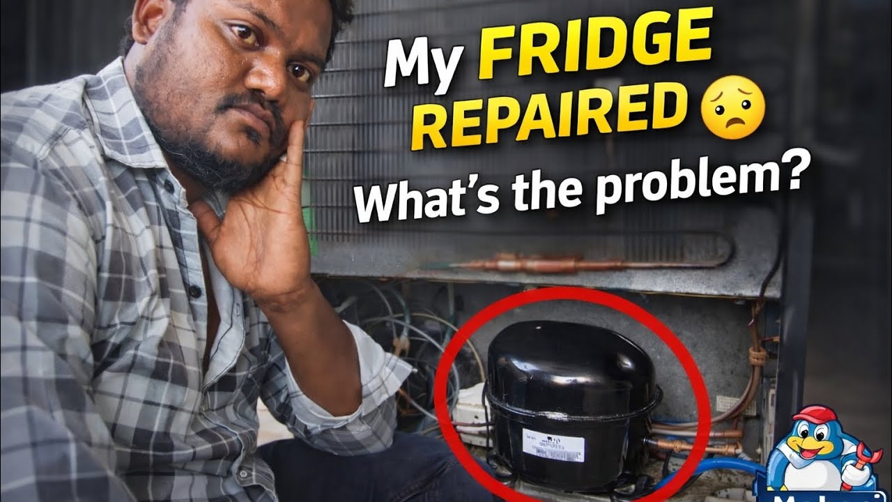 My Godrej fridge repair❄️#MohanACWorks#ACRepair#FridgeRepair#CoolingProblem#FridgeRepairIndia