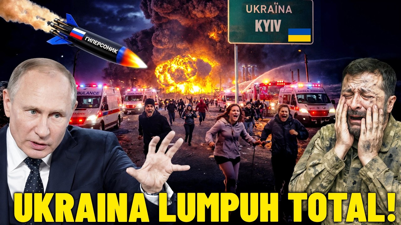 UKRAINA GELAP GULITA! Serangan Maut Rusia Bikin Kyiv Lumpuh Usai Dibombardir Ratusan Rudal