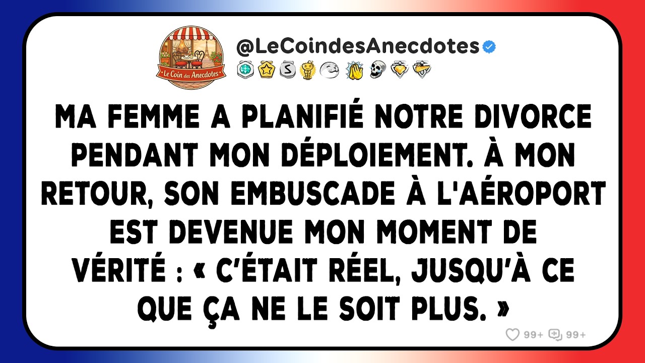 Ma femme a planifié notre divorce pendant mon déploiement. À mon retour, son embuscade à...