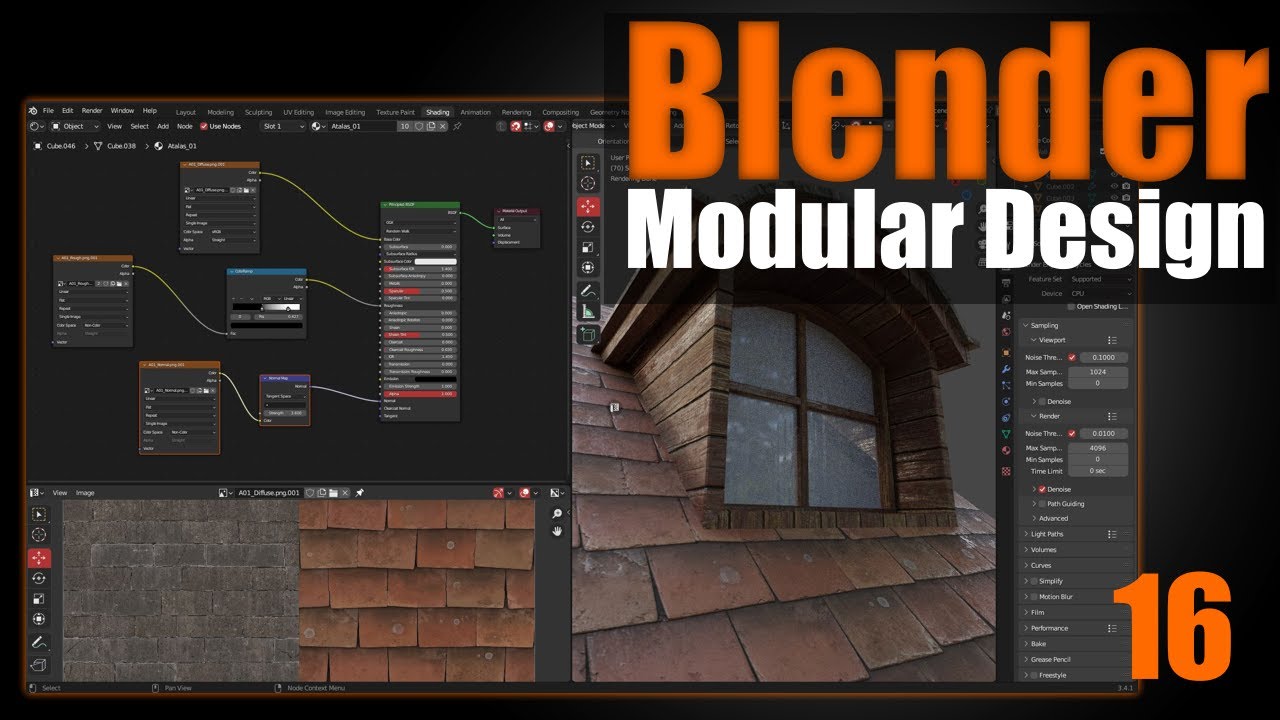 Blender Modular Design - 16 Material Setup in Blender