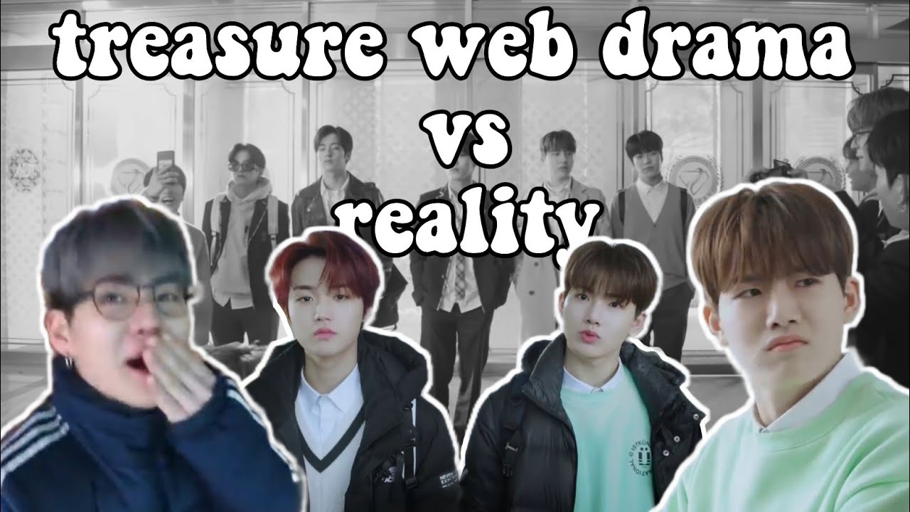 treasure web drama vs reality || treasure funny moment